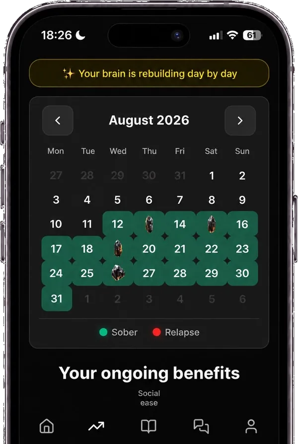 Calendrier de sobriété dans Sobre